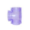 Clear Split PVC Tee 4"